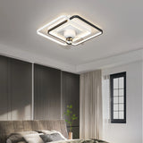 Ventilateur de plafond avec lumière LED design moderne oscillation à 360° moteur DC silencieux dimmable 6 vitesses pour chambre