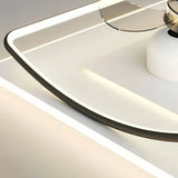 Ventilateur de plafond avec lumière LED design moderne oscillation à 360° moteur DC silencieux dimmable 6 vitesses pour chambre