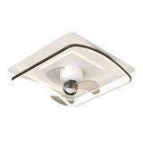 Ventilateur de plafond avec lumière LED design moderne oscillation à 360° moteur DC silencieux dimmable 6 vitesses pour chambre