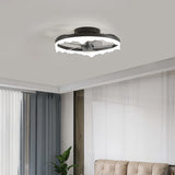 Ventilateur de plafond avec lumière design moderne LED dimmable moteur DC silencieux Ø 50 cm pour chambre
