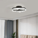 Ventilateur de plafond avec lumière design moderne LED dimmable moteur DC silencieux Ø 50 cm pour chambre