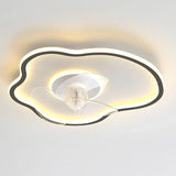 Ventilateur de plafond moderne avec lumière LED dimmable et moteur DC silencieux pour chambre
