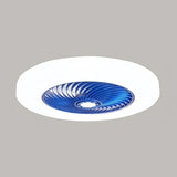 Ventilateur de plafond sans pales silencieux avec lumière LED dimmable mode été hiver pour chambre