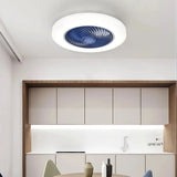 Ventilateur de plafond sans pales silencieux avec lumière LED dimmable mode été hiver pour chambre