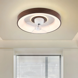 Ventilateur de plafond silencieux avec lumière scandinave LED dimmable moteur DC 6 vitesses avec oscillation à 360° pour chambre