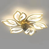 Ventilateur plafond design moderne avec lumière LED dimmable silencieux réversible 6 vitesses pour chambre