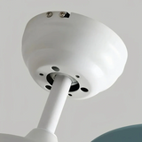 Ventilateur de plafond enfant avec lumière LED macaron silencieux moteur DC télécommande mode été hiver 3 vitesses