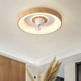 Ventilateur de plafond silencieux avec lumière scandinave LED dimmable moteur DC 6 vitesses avec oscillation à 360° pour chambre