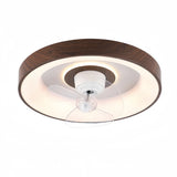 Ventilateur de plafond silencieux avec lumière scandinave LED dimmable moteur DC 6 vitesses avec oscillation à 360° pour chambre