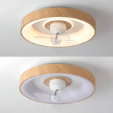 Ventilateur de plafond silencieux avec lumière scandinave LED dimmable moteur DC 6 vitesses avec oscillation à 360° pour chambre