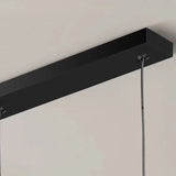 Suspension linéaire LED minimaliste en métal dimmable pour salle à manger