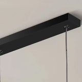 Suspension linéaire LED minimaliste en métal dimmable pour salle à manger