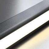 Suspension linéaire minimaliste LED dimmable en métal pour salle à manger