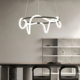 Suspension Anneau Design Contemporain Dimmable pour Salle à Manger