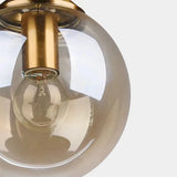 Suspension boule en verre design moderne LED hauteur réglable pour chevet