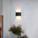 Applique Murale Haut et Bas LED Noire Minimaliste Pour Salon
