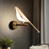 Applique Murale Oiseau Doré LED Moderne pour Chambre