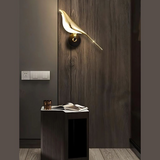 Applique Murale Oiseau Doré LED Moderne pour Chambre