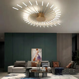 Plafonnier LED design moderne feu d’artifice dimmable pour salon