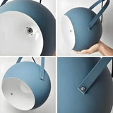 Suspension nordique macaron orientable LED en métal pour salle à manger