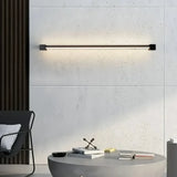 Applique pour tableau LED orientable longue noire moderne