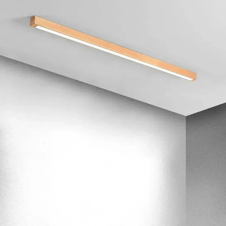 Luminaire En Longueur Nordique Minimaliste Bois Led - Lampe Magasin
