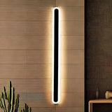 Applique murale barre minimaliste noire LED dimmable pour salon