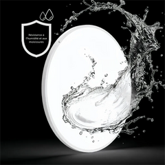 Plafonnier rond LED moderne extra-plat IP44 pour salle de bain