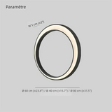 Applique extérieure design moderne lune LED IP65