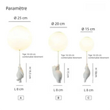 Plafonnier enfant ours et ballon LED dimmable blanc pour chambre