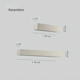 Applique extérieure en béton rectangulaire double faisceau LED IP65 moderne