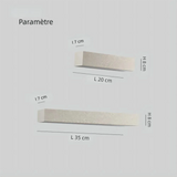 Applique extérieure en béton rectangulaire double faisceau LED IP65 moderne