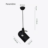 Suspension nordique orientable Macaron LED en métal pour chevet