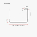 Suspension linéaire LED minimaliste en métal dimmable pour salle à manger