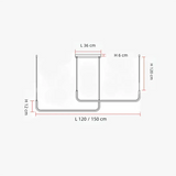 Suspension linéaire LED minimaliste en métal dimmable pour salle à manger