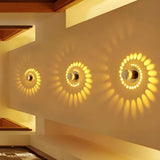 Applique Murale LED Projection Design Moderne Cylindrique Couloir