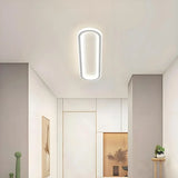 Plafonnier LED ovale pour couloir moderne dimmable