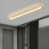 Plafonnier LED ovale pour couloir moderne dimmable