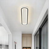 Plafonnier LED ovale pour couloir moderne dimmable
