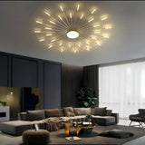 Plafonnier moderne design feu d’artifice LED dimmable pour salon