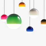 Lampes Sphériques Design Suspendues À Ligne Colorée - Lampe Magasin