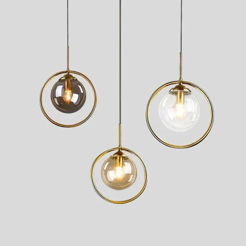Lustre Suspendu Rond Moderne Créatif Élégant - Lampe Magasin