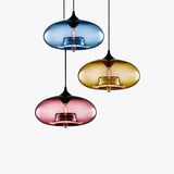 Suspension Verre Coloré Pour Café Moderne - Lampe Magasin