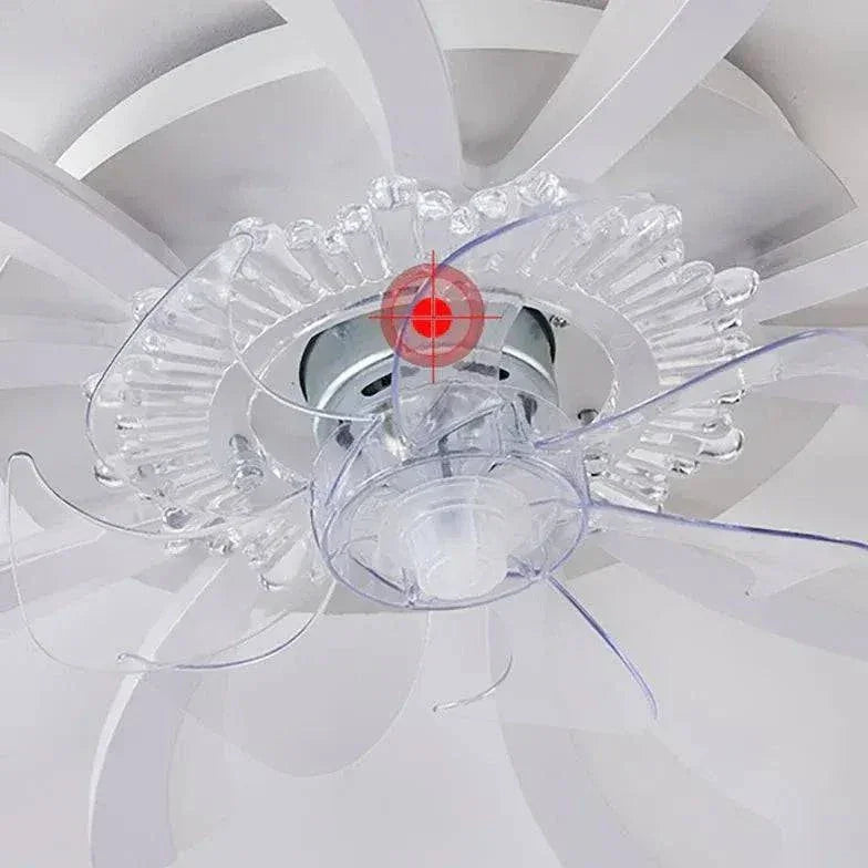 Ventilateur Plafonnier Led Fleur Blanche Pour Chambre - Lampe Magasin
