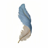 Applique murale en plume moderne verticale LED dimmable décorative pour salon