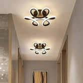Plafonnier couloir design floral LED dimmable moderne