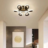 Plafonnier couloir design floral LED dimmable moderne