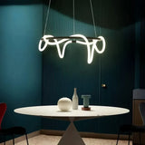 Suspension Anneau Design Contemporain Dimmable pour Salle à Manger