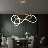 Suspension Anneau Design Contemporain Dimmable pour Salle à Manger