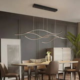 Suspension vague LED moderne dimmable pour salle à manger